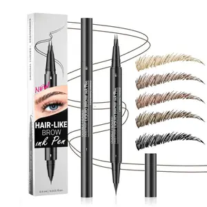 Double-ended Eyebrow Pencil,  1 Box Waterproof Long Lasting Liquid Eyebrow Pencil, Natural Eyebrow Pencil, Eye Brow Makeup Tool for Women