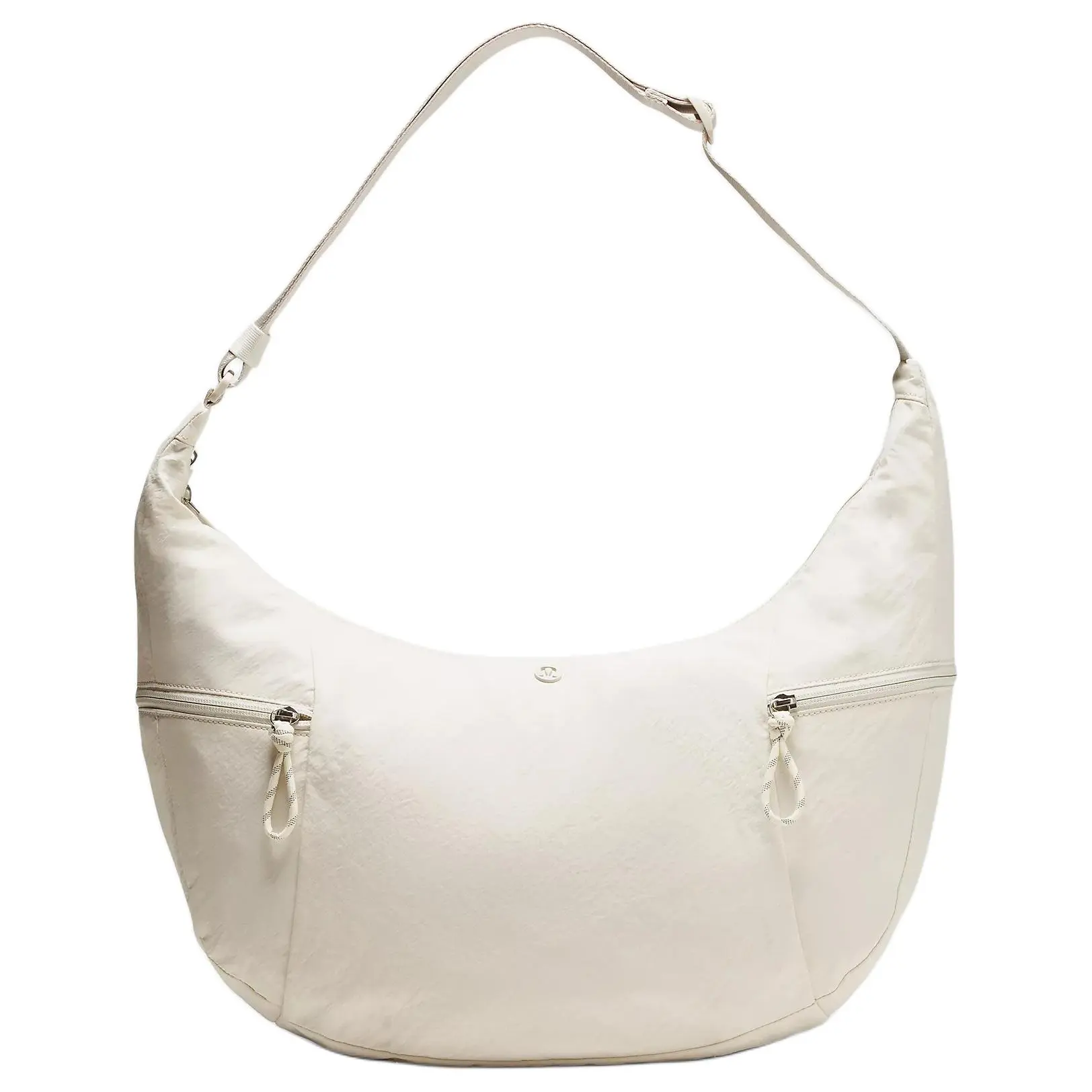 Lululemon Large Slouchy 13L Adjustable Strap Recycled Nylon Crossbody Shoulder Bag for Men-Women, Light Ivory, Crossbody Bag