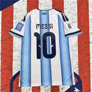 2026 Home White Messi 10 Short sleeve Soccer jersey