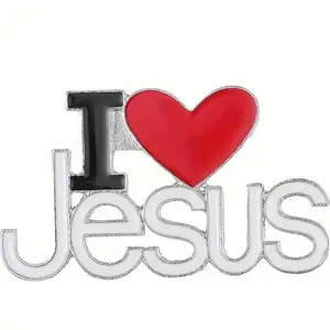 I heart Jesus enamel pin