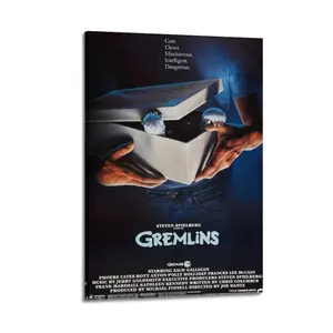 Gremlins Poster for Bedroom Aesthetic Canvas Wall Art Living Room Posters Painting Picture Print Modern Family Decor Artist Bathroom Poster