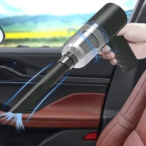 Portable Car Vacuum Cleaner - Ultra-Quiet Cordless Handheld USB Rechargeable Vac, Strong Suction for Car, Home, Desk & Pet Hair