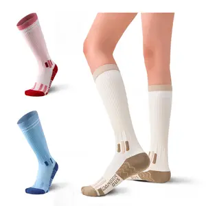 3 Pairs Compression Socks for Men & Women 20-30 mmHg Knee High Nurse Pregnant Running Medical and Travel Athletic Unisex Socks