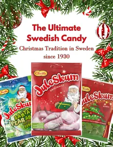 Cloetta Juleskum Swedish Candy - Original, Pearadise, Christmas Tree - Sweet Festive Treats Candies Snack swedish  candy mix
