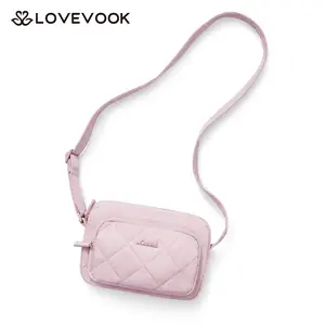 LOVEVOOK Crossbody Bags for Women Cross Body Purse with Guitar Strap Lightweight Puffer Shoulder Bag for Travel