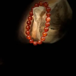 Carnelian | 10mm Bracelet - Adjustable | Healing | Confidence | Motivation