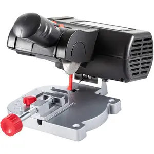 VEVOR Mini Miter Cut-off Chop Saw, 110V Two 2-5/16" Blade of Steel and Resin with 1/2inch Cutting Depth, 0-45 °   Benchtop Miter Saw for Copper, Aluminum, Wood, Zinc in Hobby Craft