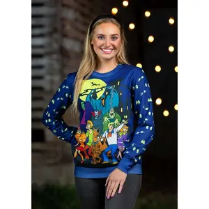 Scooby-Doo Glow-in-the-Dark Adult Halloween Sweatshirt