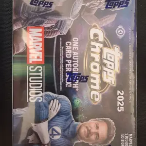 Topps Marvel Studios 2025 Chrome Trading Cards - One Autograph Card Per Box - Officially Licensed Collectible Cards