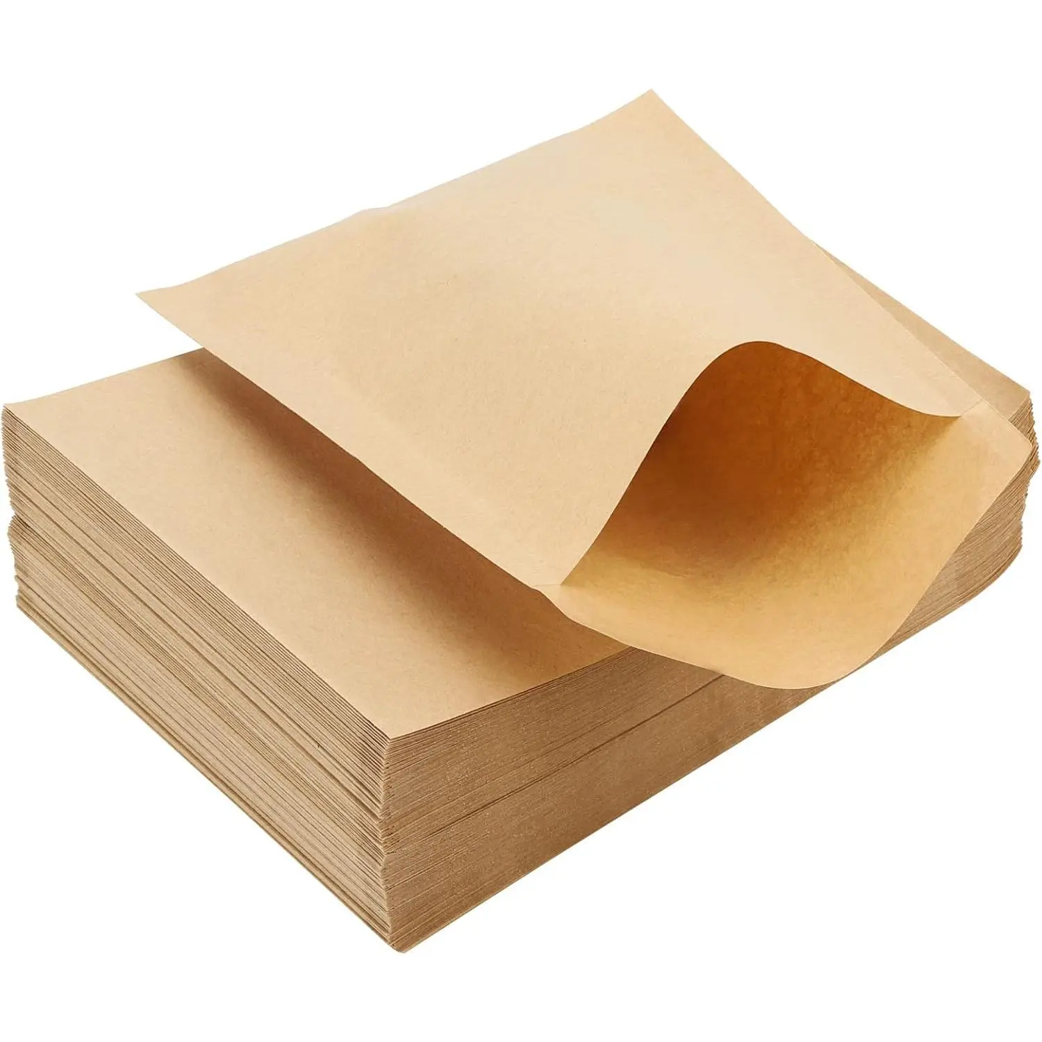 Brown Kraft Paper Cookies Bags - 200 Compostable Biodegradable Wax-Lined Unbleached Small Bakery Bags for Homemade Cookies, Baked Snacks (4.7x6.3 in)