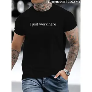 I Just Work Here Embroidered – Unisex, True to Size, Sweatshirt. Soft, High-Quality T-Shirt - Perfect Gift for Coworkers, Co-Workers, Employees, Bosses & Friends. Funny Office Shirt for Work