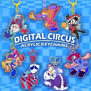 6 Ops The Amazing Digital Circus - Character Acrylic Keychains