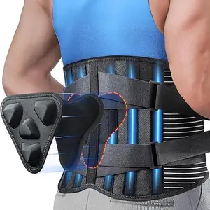 Back Brace Support Belt-Lumbar Support Back Brace for Back Pain, Sciatica, Scoliosis, Herniated Disc Adjustable Support Straps-Lower Back Brace with Removable Lumbar Pad for Men & Women