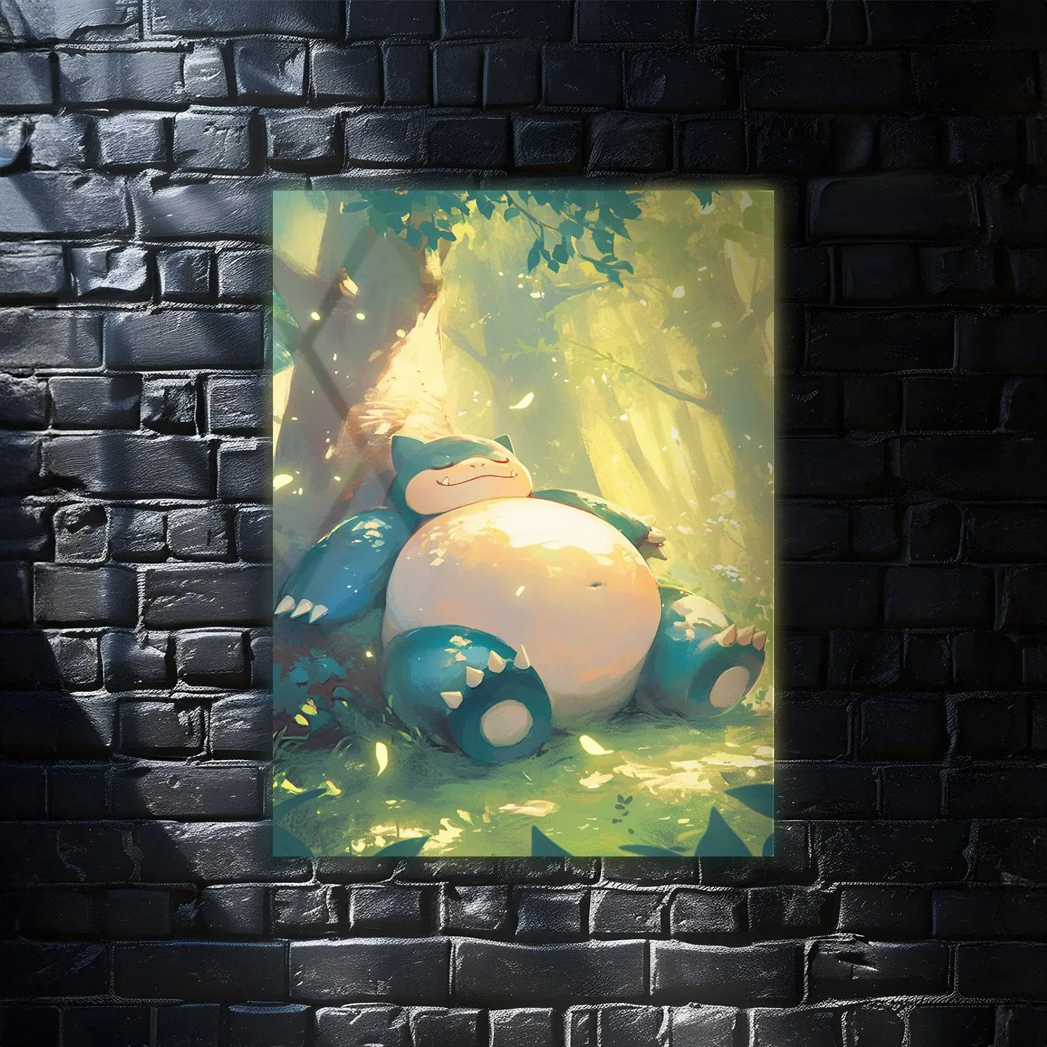 Snorlax Pokemon Anime Wall Art Poster, Modern Wall Art, Anime Gifts, Wall Decor