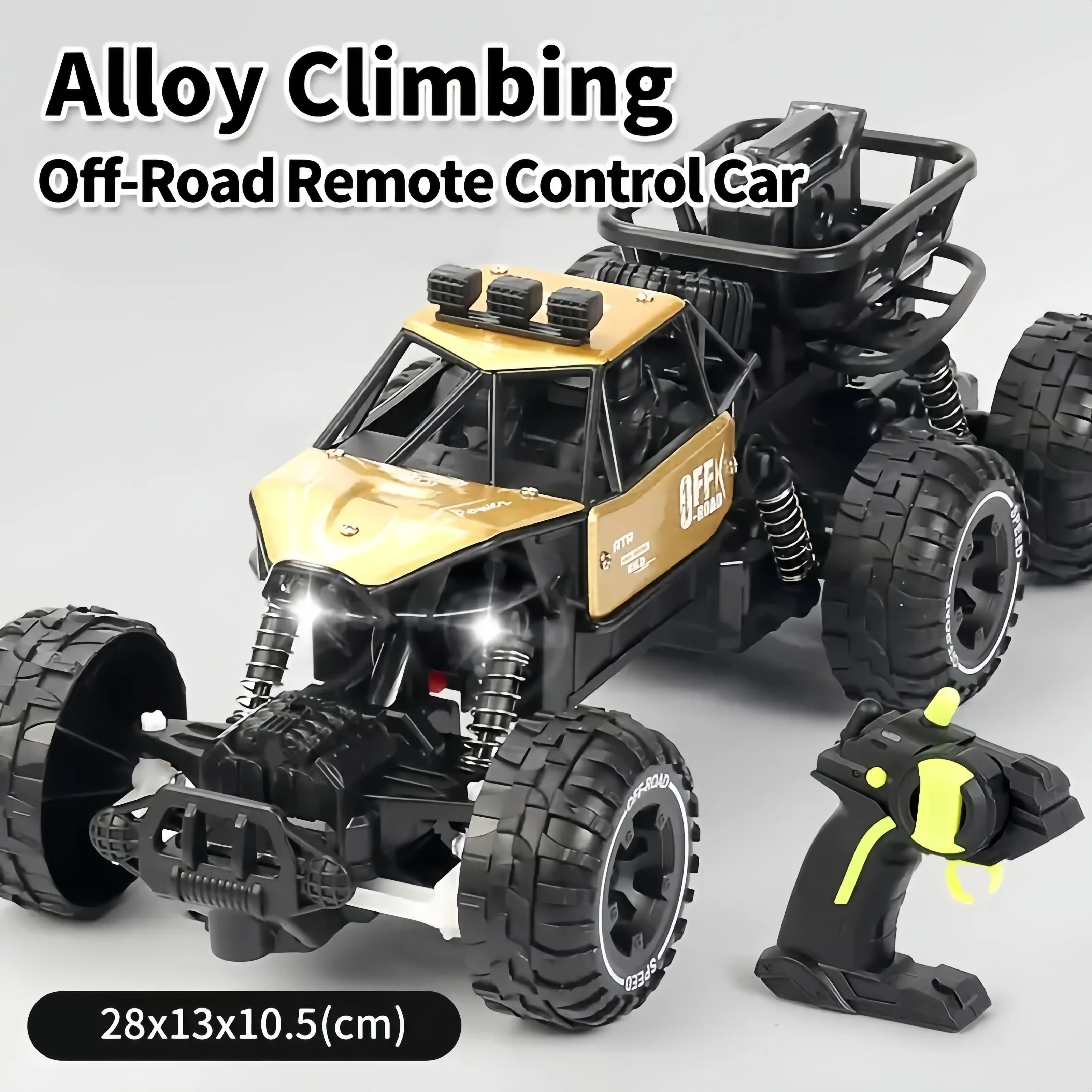 RC Model Car - Off-Road Remote Control Truck, Metal Body, 4-Wheel Drive, 2.4GHz Professional-Grade All-Terrain Toy, Ideal Gift for Children