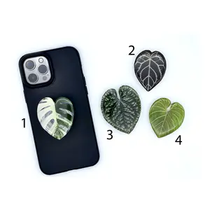 Realistic Monstera Plant Phone Grip and Stand Accessories Acrylic