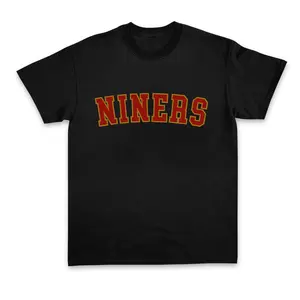 Retro 49ers T-shirt: Vintage Football Crewneck Cotton Menswear Casual Regular Fit Graphic