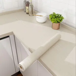 Wood Grain Pattern Self Adhesive Kitchen Countertop Sticker, Waterproof & Oil-proof Countertop Decal, Decorative Sticker for Home Kitchen & Wardrobe, PVC Waterproof Stickers