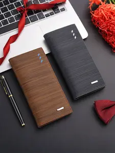 Men's High-End PU Leather Wallet, Business Style Wallet, Business Fashion Wallet, Multi-Functional Long Bifold Design, Ideal Gift for Business, Travel, Daily Use, Perfect for Boyfriend, Father, Friend, Durable Wallet