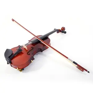 Ktaxon Glarry GV100 1/2 Acoustic Violin Case Bow Rosin Strings Tuner Shoulder Rest Coffee