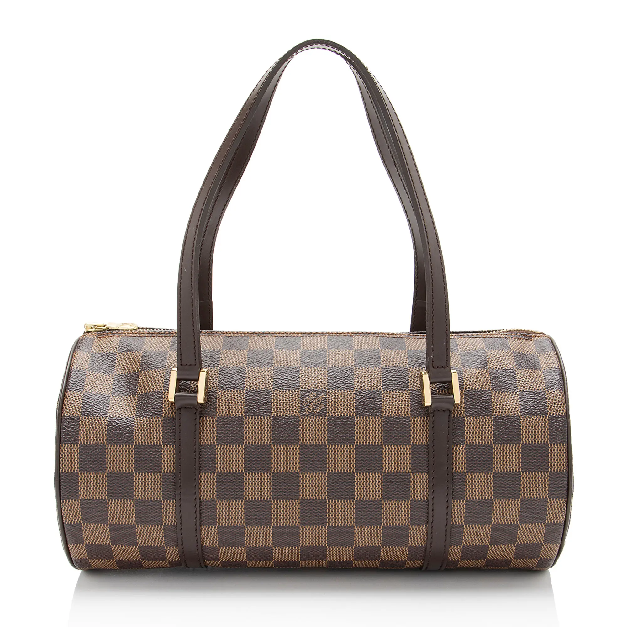 Pre-owned Louis Vuitton Leather Shoulder Bags Damier Ebene Papillon 30 Satchel