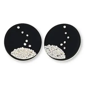 MarlaWynne Pinpoint Metal Bead Design Stud Earrings