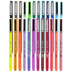 Uchida Le Pen Flex - 24 Set - Quick Drying, Smudge-Proof Brush Markers for Journaling, Hand Lettering, Drawing, Journals, and Planners