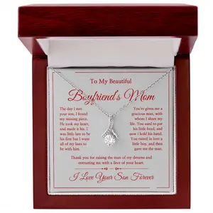 Celebrate the Love of Boyfriend’s Mom with a Sentimental Necklace, A Thoughtful Gift for Special Occasions and Holidays - AB12