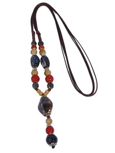 Vintage Long Necklace for Women, Sweater Chain Pendant, Ethnic Style, Versatile Simple Clavicle Chain, Luxurious High-End Feel, Jewelry Accessories