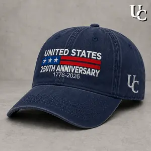 United States 250th Anniversary 1776-2026 Washed Hat, Patriotic American Flag Graphic Cap, Clean Design USA Baseball Cap, Urban Chic Casual Gift Hat For Men Women