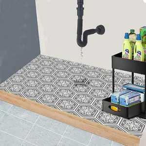 Under The Sink Mat, 24 X 36 in, Durable &   Mats to Protect Kitchen & Bathroom Cabinets, Absorbent & Easy to Clean Shelf Liner, Grey