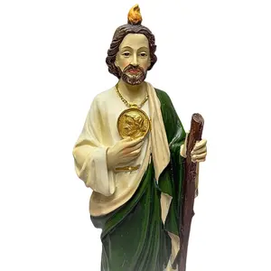 San Judas Tadeo 9” Statue, Religious Figure, High Quality, Detailed Figure, Altar Decoration.