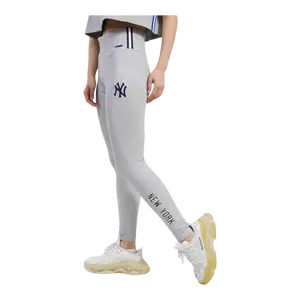 Pro Standard MLB New York Yankees Classic Jersey Women Leggings Heather Grey