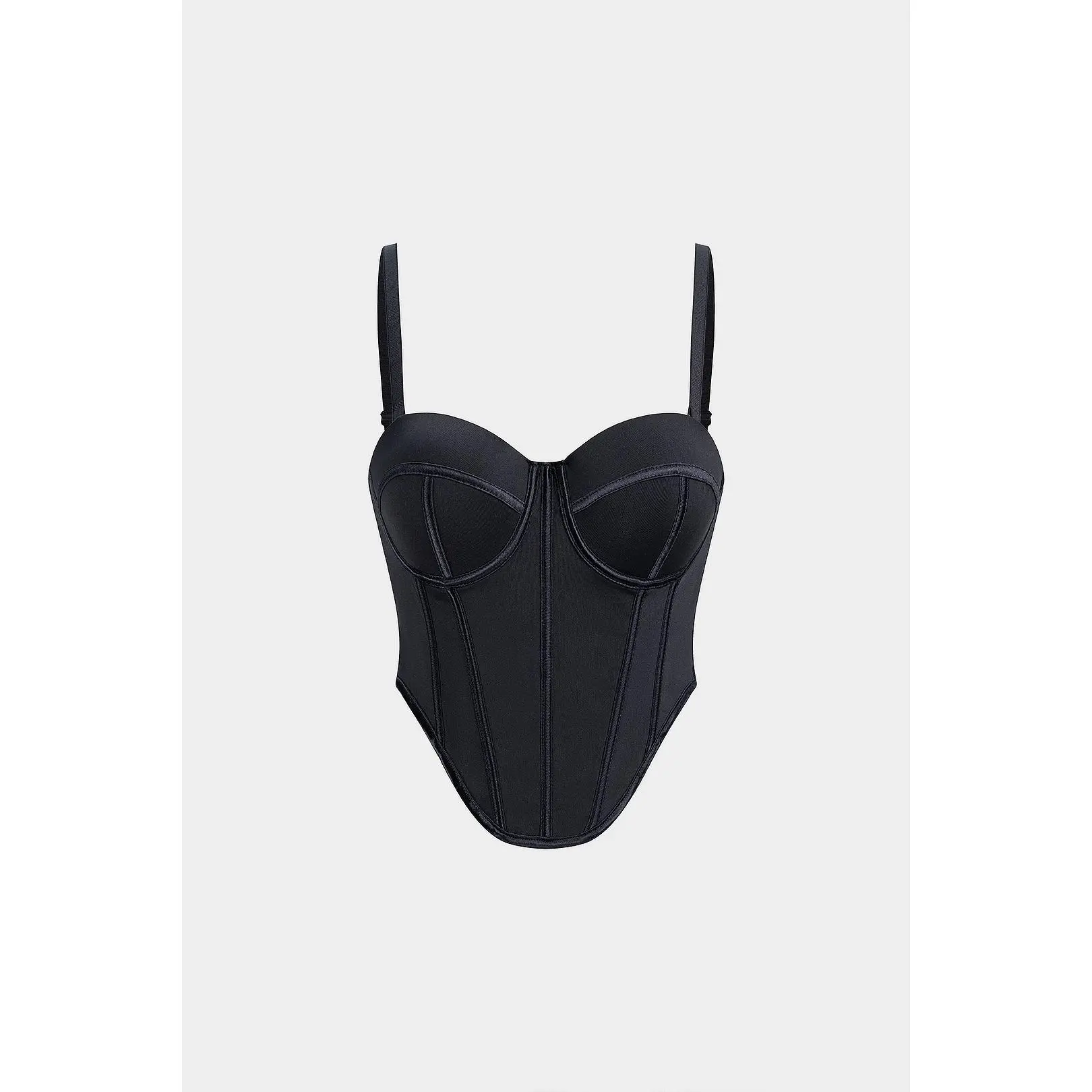 Solid Corset Buckle Cami Top