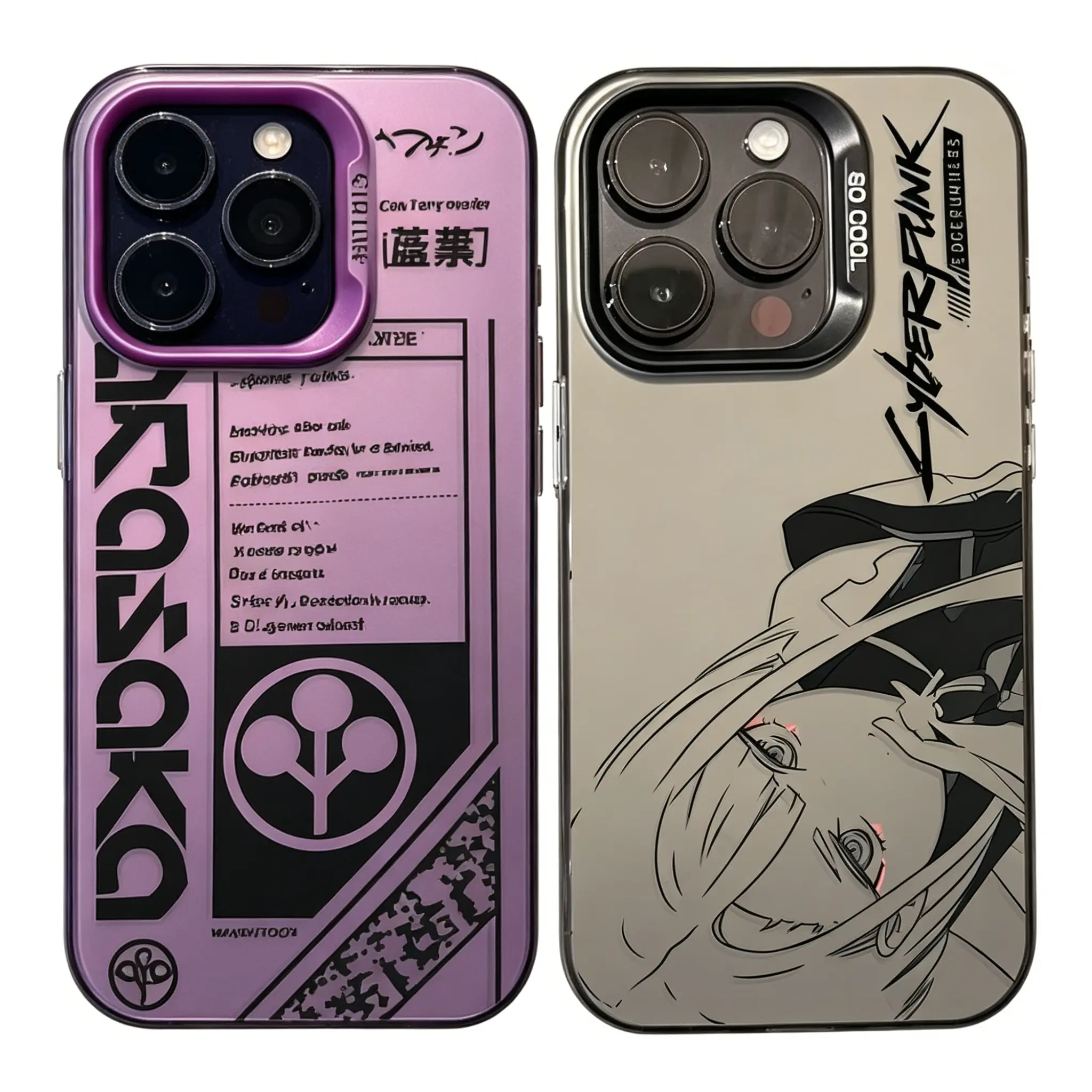 Cool Edgerunners C-Cyberpunks Perfect Aesthetic Printed Soft TPU Case Anti Drop Full Protection Compatible with iPhone 17 16 15 14 13 12 11 Pro Max 17Air and Samsung S26 S25 S24 S23 S22 S21 FE Plus Ultra