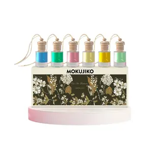 Car Aromatherapy Gift Box: Contains 6 bottles of essential oils, natural plant extract fragrance, suspended car aromatherapy diffuser, suitable for both in-car and home use, suitable for both men and women.