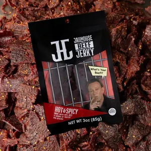 JailHouse Beef Jerky Hot & Spicy Single 3oz