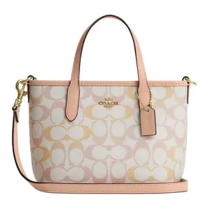 COACH City 15 Mini Tote Bag with Detachable Strap in Pink for Women