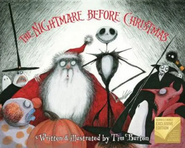 USED Book - The Nightmare Before Christmas (B&N Exclusive Edition) by Tim Burton (Hardcover)
