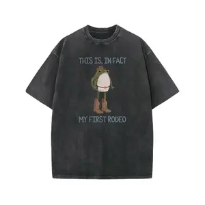 Men's Vintage Washed Oversize T-shirt Print - Soft Cotton Shirt, Casual Everyday & Themed Events, Machine Washable Birthday Gift for Men, Comfortable Casual Wear