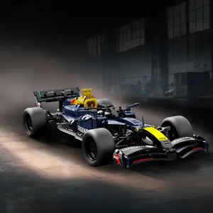 1:10 Classic Formula One F1 Building Model Set, Movie Inspired Bricks, Customizable Tech Toy, Adult Kids Holiday Gift, High Detail Collectible