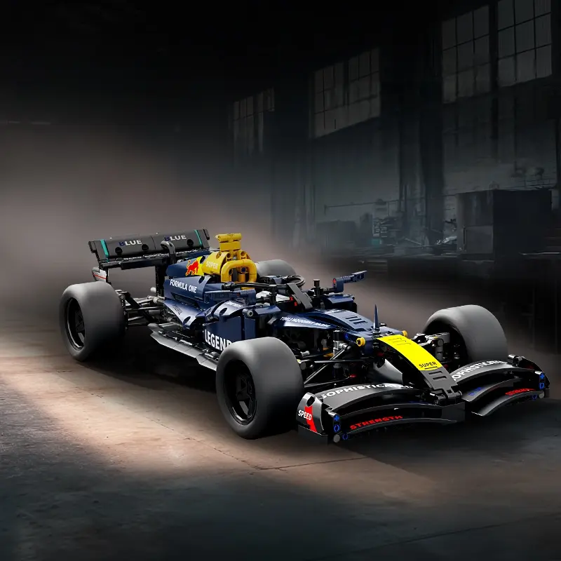 1:10 Classic Formula One F1 Building Model Set, Movie Inspired Bricks, Customizable Tech Toy, Adult Kids Holiday Gift, High Detail Collectible