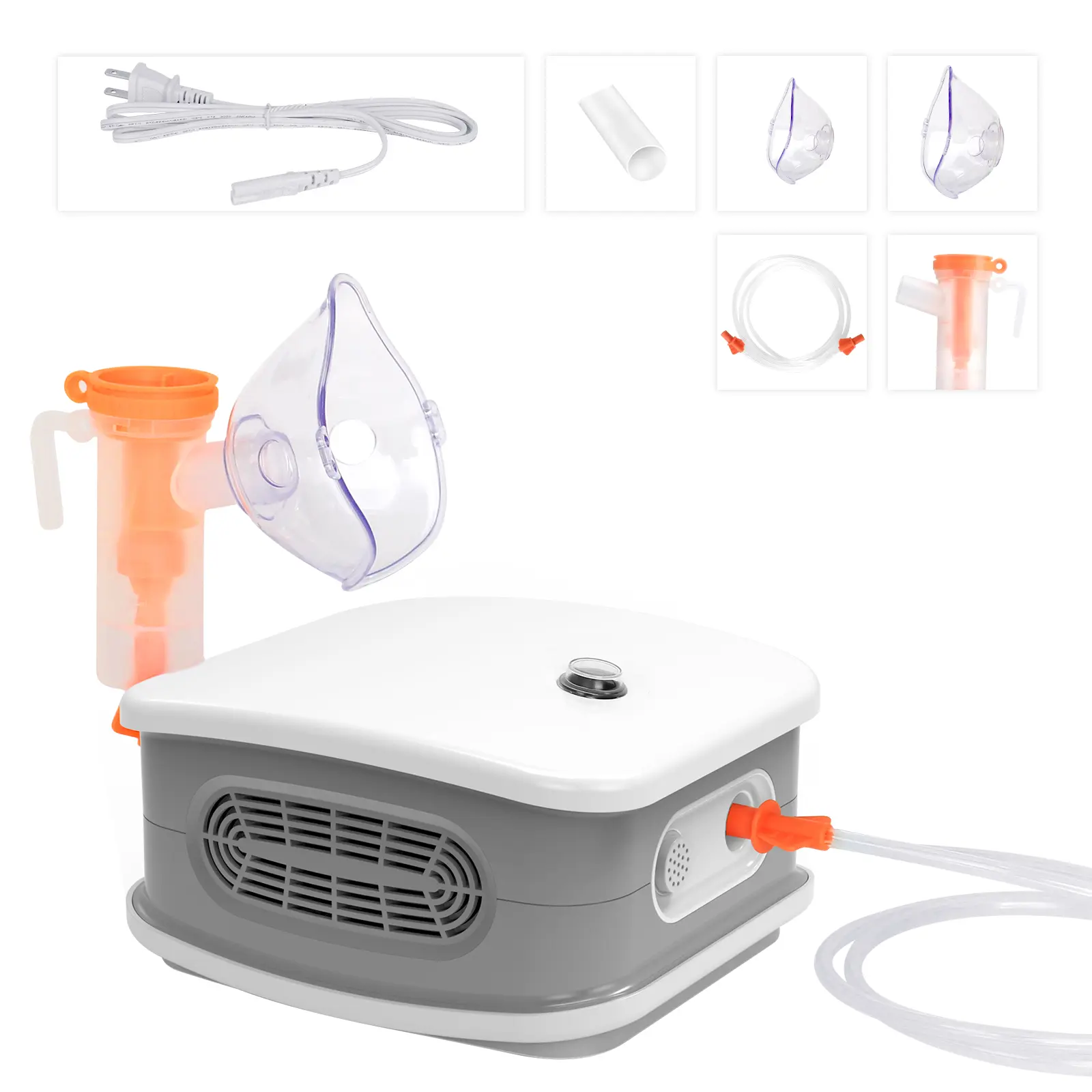 Compressor Nebulizer Machine 1-Button Start Low-Noise Adjustable Mist Kit for Adults Kids Home Travel 2026 BUDBOW