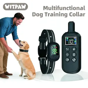 WITPAW Multifunctional Voice Call Collar, 4900 Feet Remote Control, Ip67 Waterproof, Rechargeable Battery, 4 Modes, for Dogs 10-120 Lbs