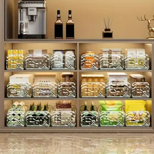 2pcs Expandable Storage Box, Adjustable Drawer Organizer 28-48cm | Multi-Size Kitchen and Desktop Organizer | Space-Saving Plastic Box for Home, Office, Cabinet | Retractable Storage Box, Storage Boxes for Organizing