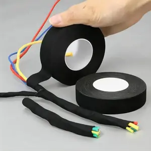 Electrical Heat-Resistant Flame Retardant Adhesive Cloth Tape, Heavy Duty Industrial Adhesive Tape, Retardant Waterproof Insulation Tape for Cable Protective, High Temperature Resistance Flame.
