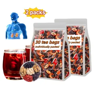 KidneyTeaFormulaGinsengFiveTreasureTea- Men&WomenKidneyHealthChineseHerbal FormulaforNaturalDetoxCleanse,Men'sHealth Tea30BAGS