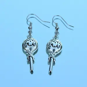 SHAYLEY MADISON - Silver Metal Mini Lollipop Blow Pop Earrings