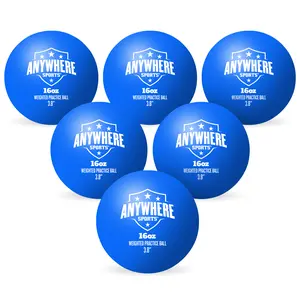 Weighted 16 oz Training Softballs - Hitting & Pitching for All Skill Levels - Improve Power and Mechanics with Weighted Softball Training Balls, 3.8” Diameter, Set of Six Balls