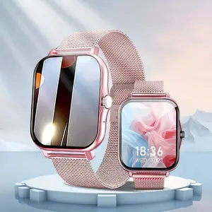 Smartwatch with Wireless Call, Instant Information Reminder, Pedometer & Calorie Tracking, Multiple Sports Modes, Weather Forecast, Wireless Connection, Unisex for Men Women